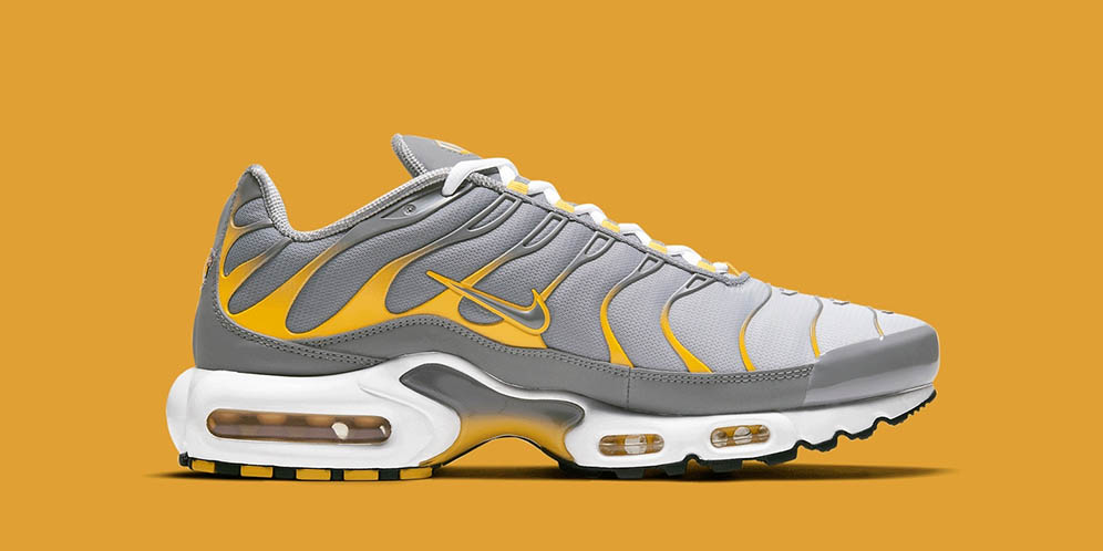 Air Max Plus Abu-abu dan Kuning